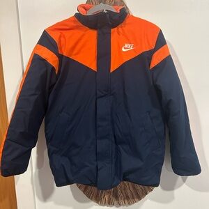 Nike Navy Blue and Orange Reversible Jacket
